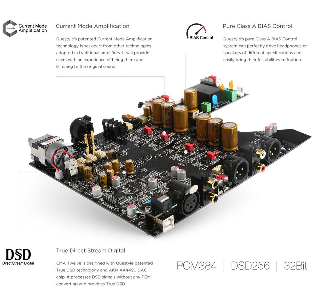 Questyle CMA Twelve main circuitboard diagram