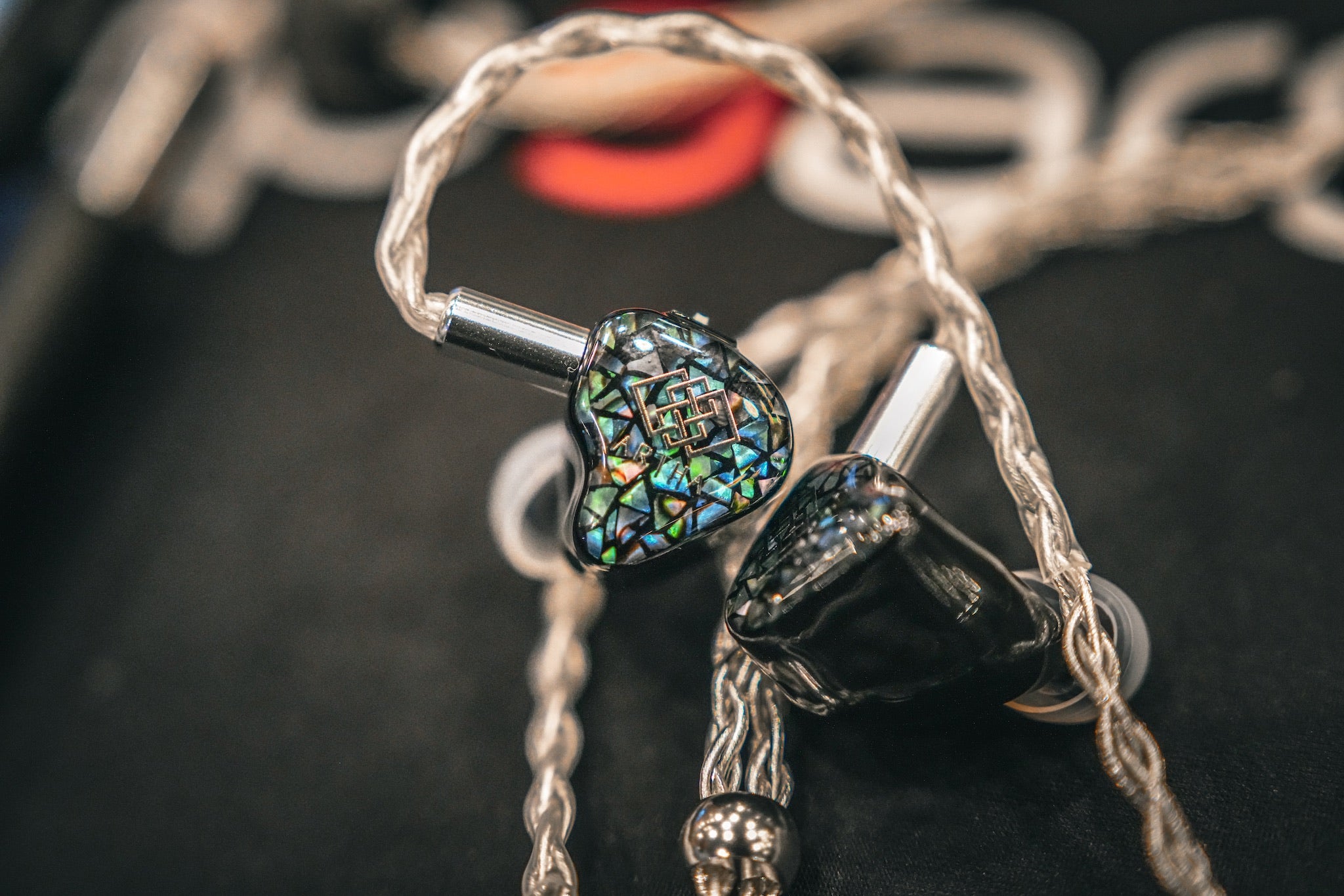 Flip Ears Artha in ear monitor on display at CanJam SoCal 2023, from the Bloom Audio gallery