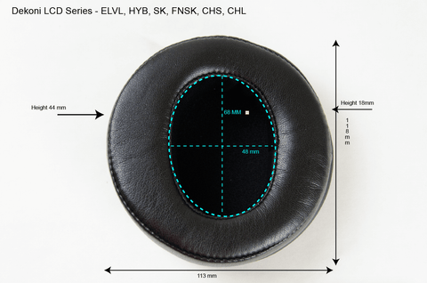 Dekoni Audeze LCD-Series Dimensions