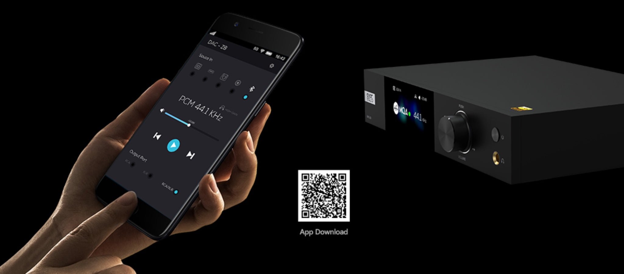 EverSolo DAC-Z8 app control banner with QR