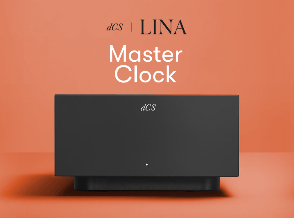 dCS Lina Master Clock over orange background