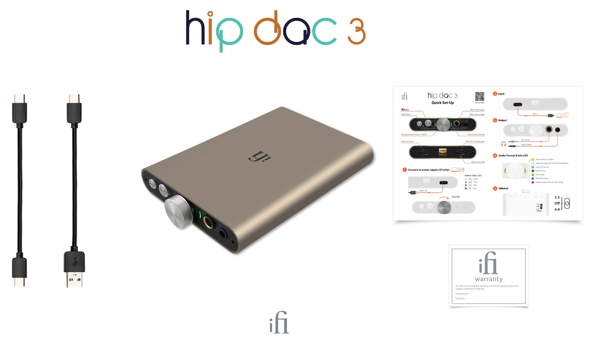 iFi hip-dac 3 and all accessories