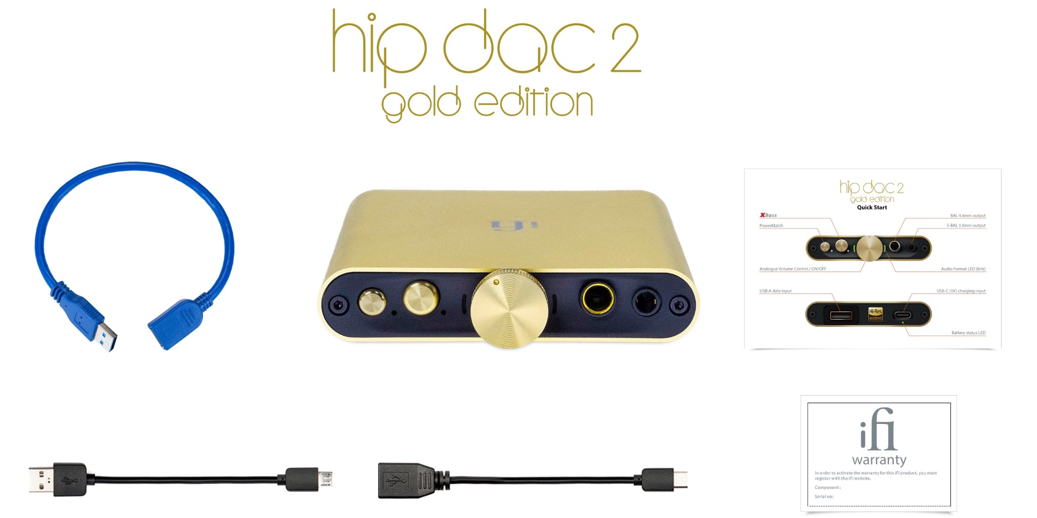 iFi Audio hip-dac 2 Gold Edition accessories