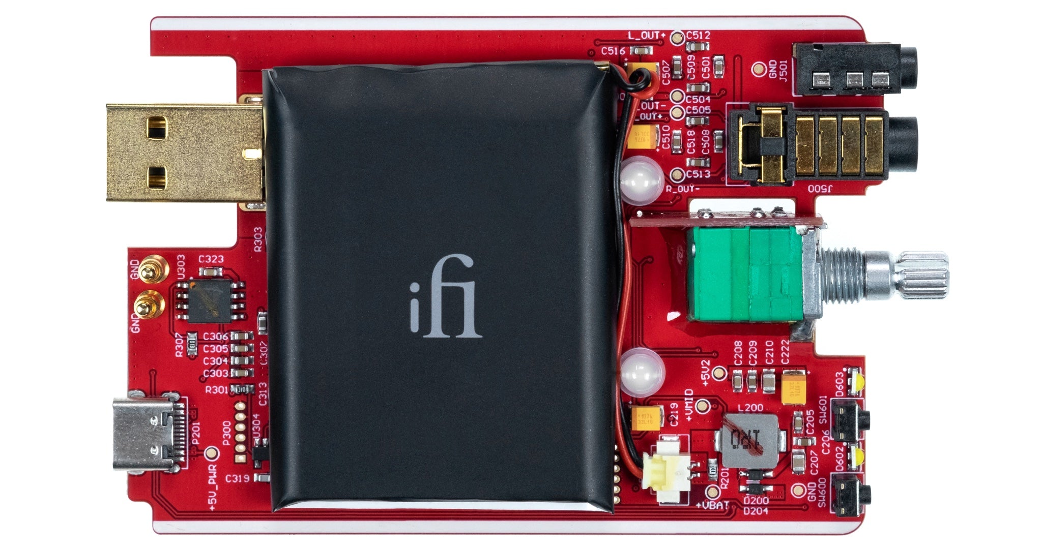 iFi hip-dac 2 gold edition internal circuitboard