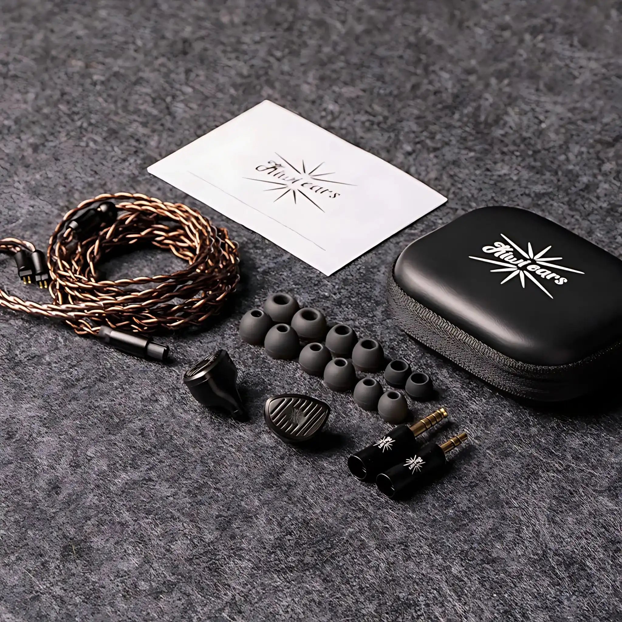 Kiwi Ears Septet IEMs in the box