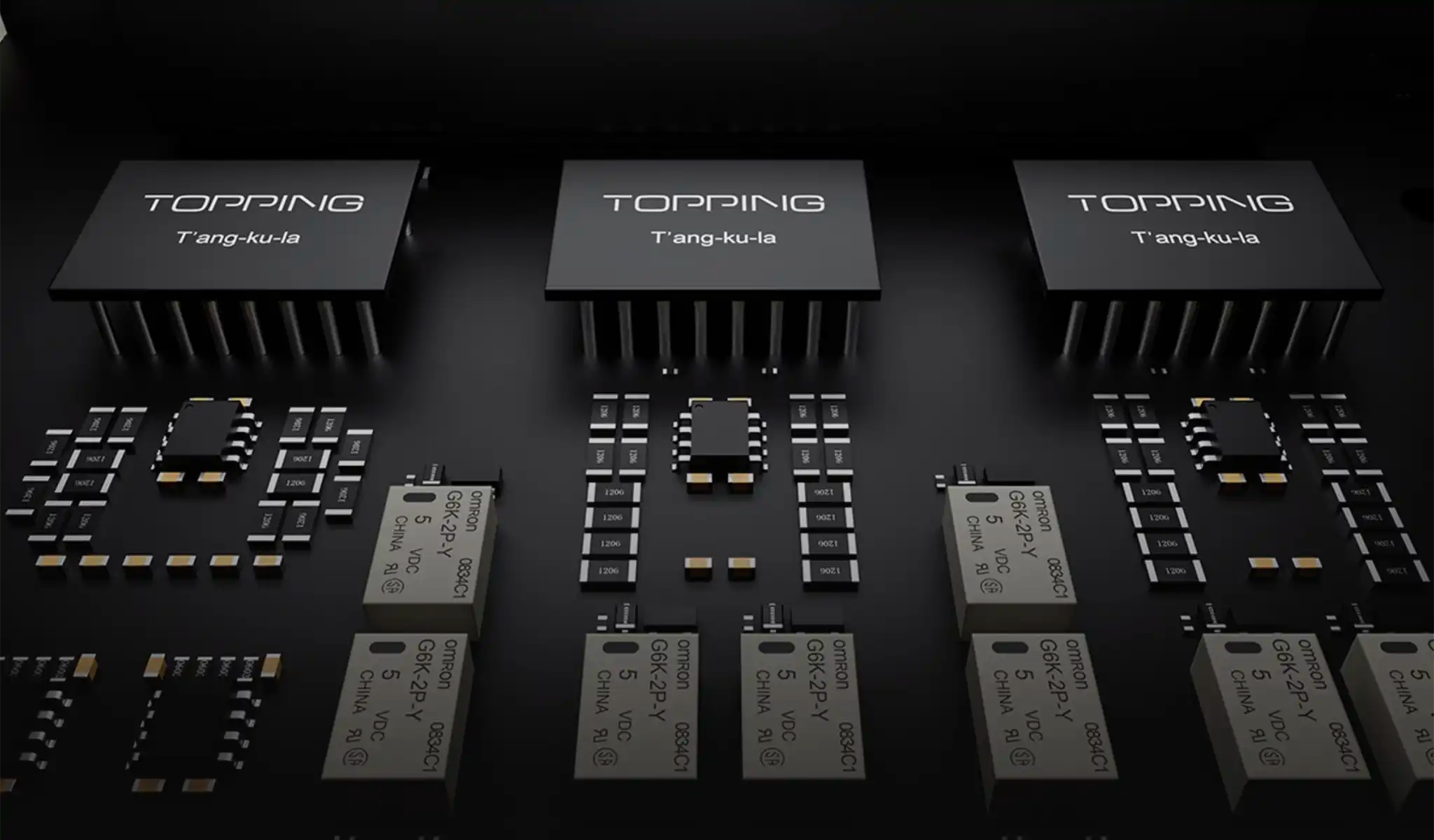 Topping A900 headphone amplifier circuit graphic