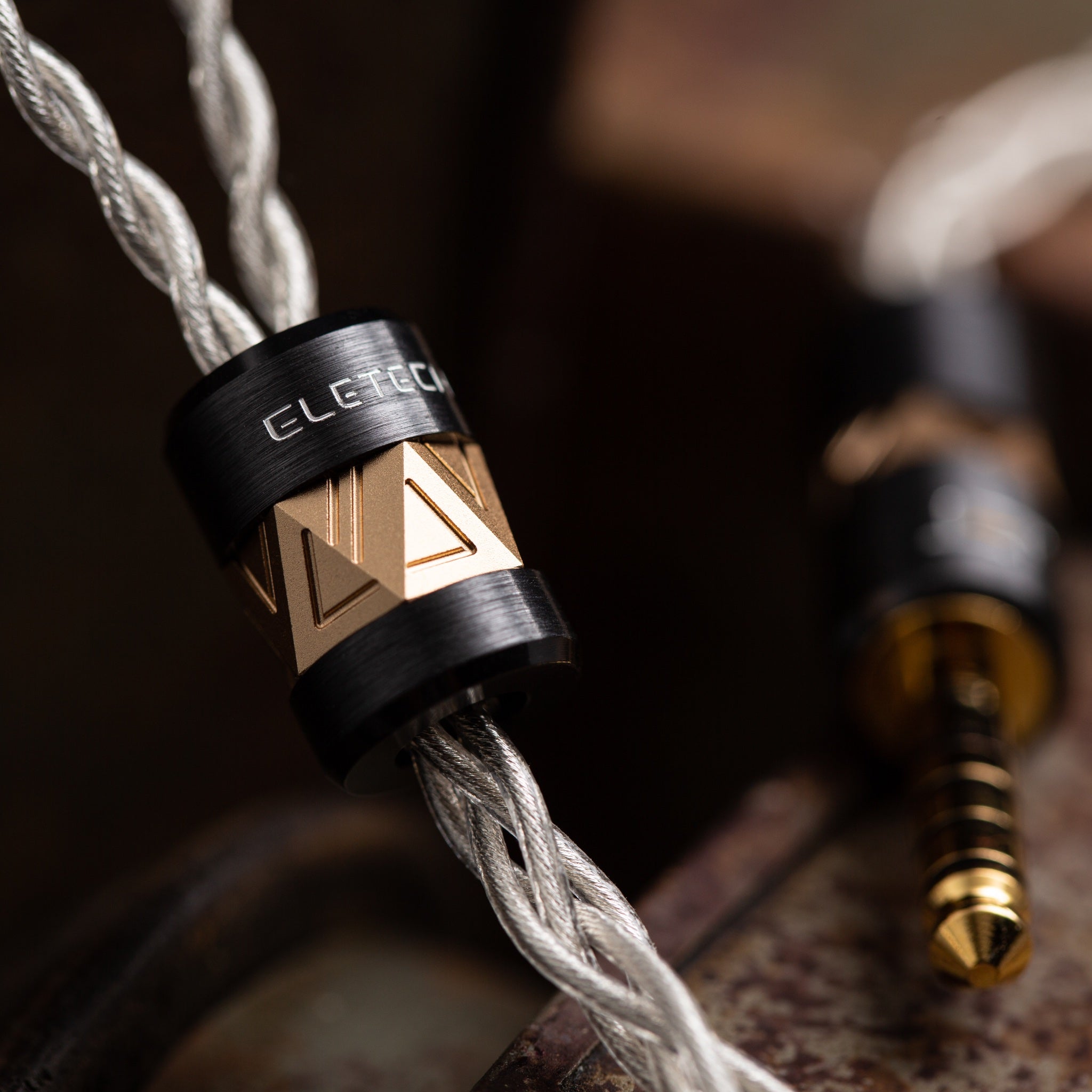 Eletech Aeneid Gold/Silver IEM Cable | Bloom Audio