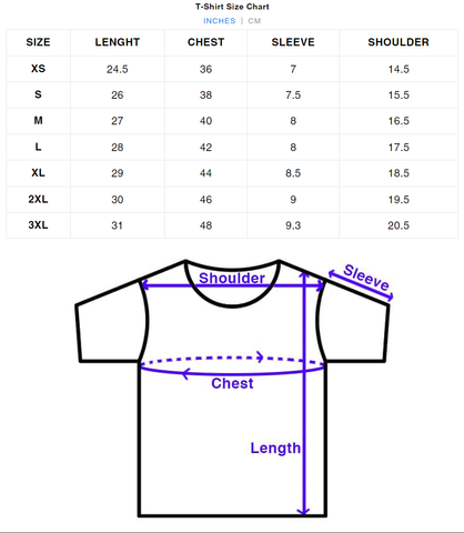 Size Chart | Midnight LAW Clothing | Aesthetic Streetwear India ...