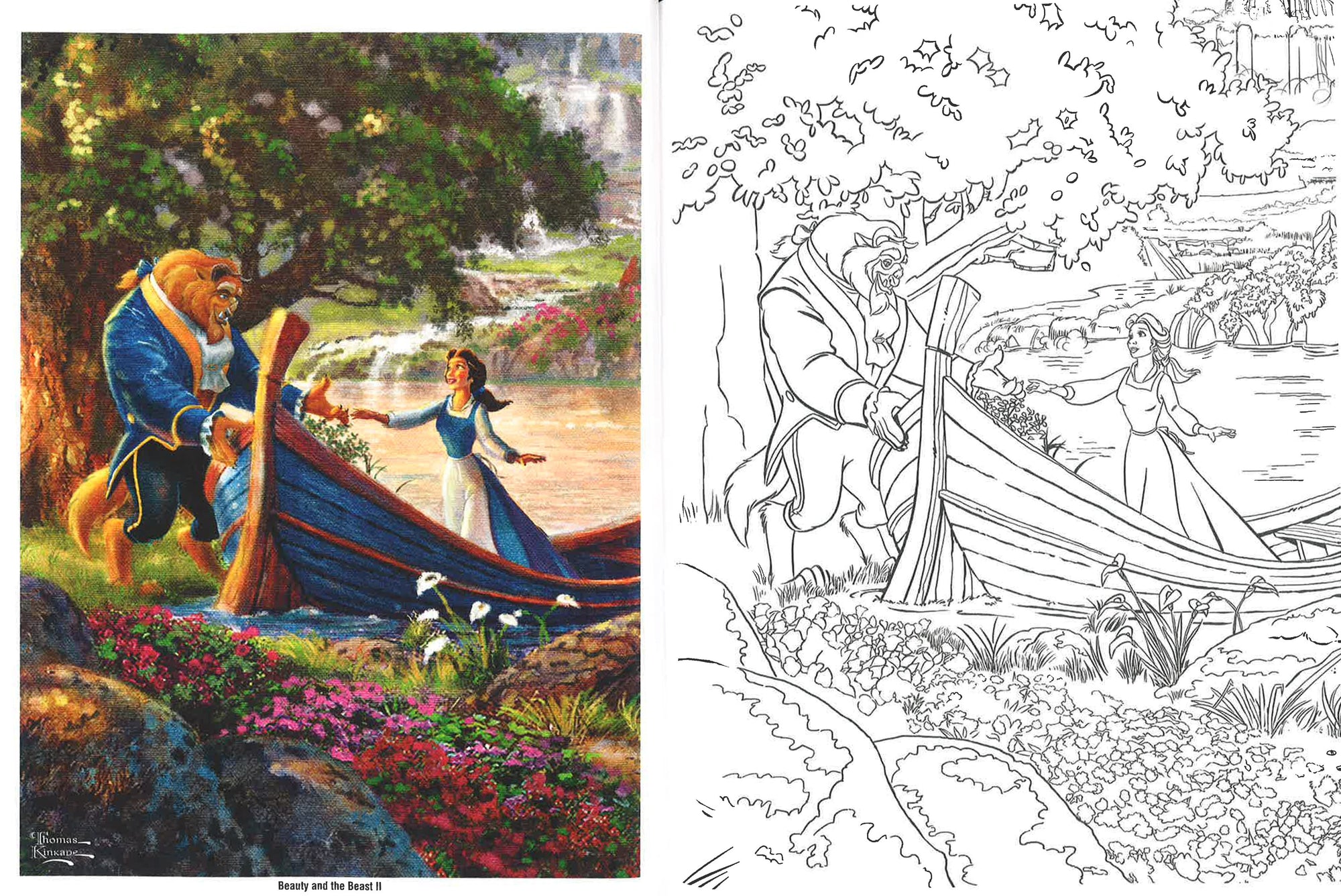 Disney Dreams Collection Thomas Kinkade Studios Coloring Book