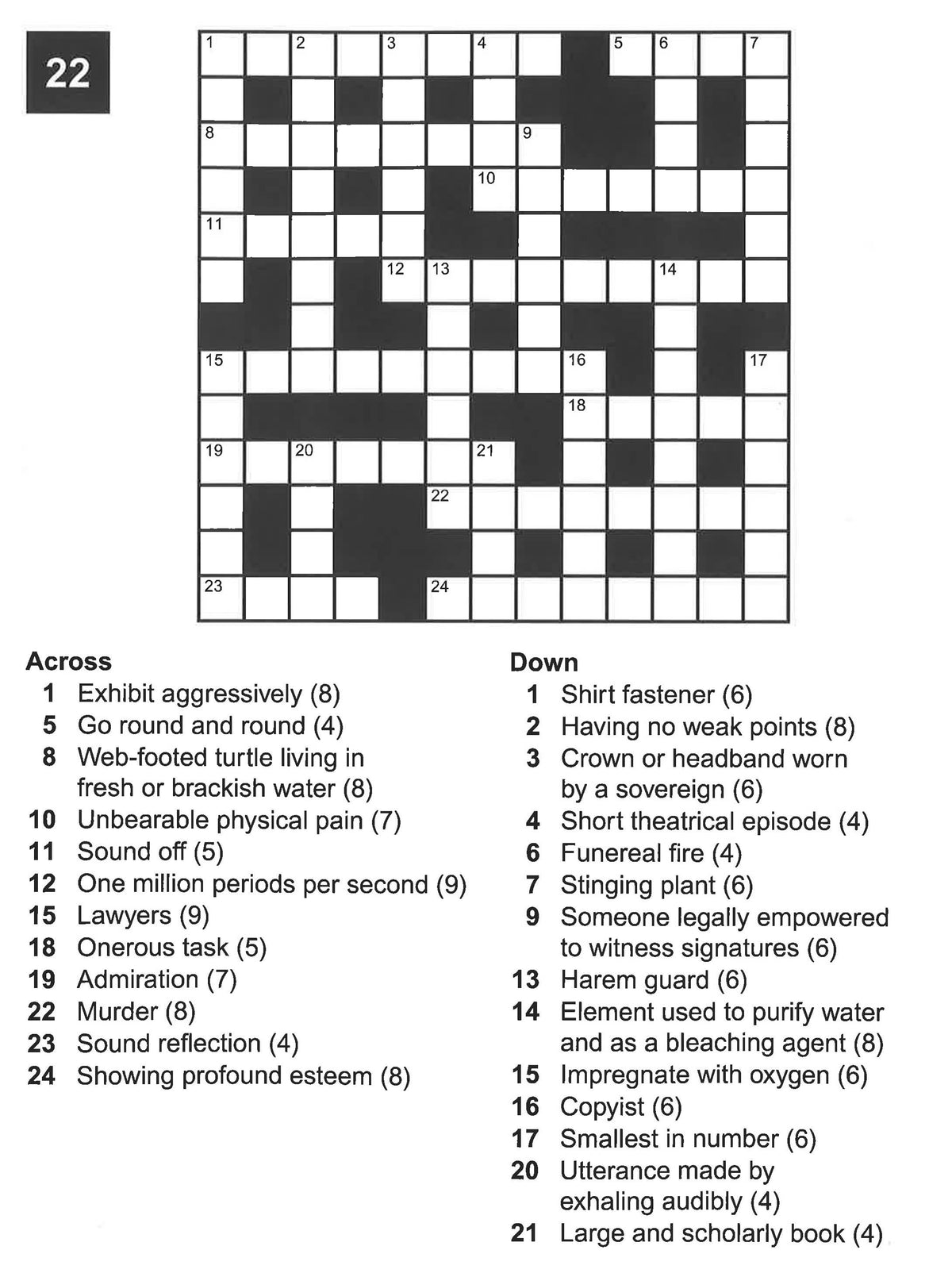 Elegant Large Print Crossword 1 BookXcess Online