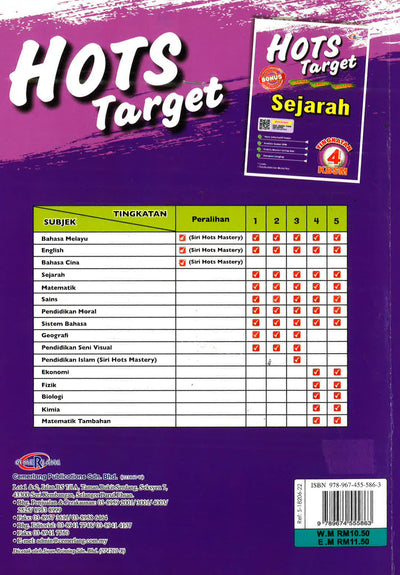 Hots Target Sejarah Tingkatan 4 Kbsm Bookxcess Online