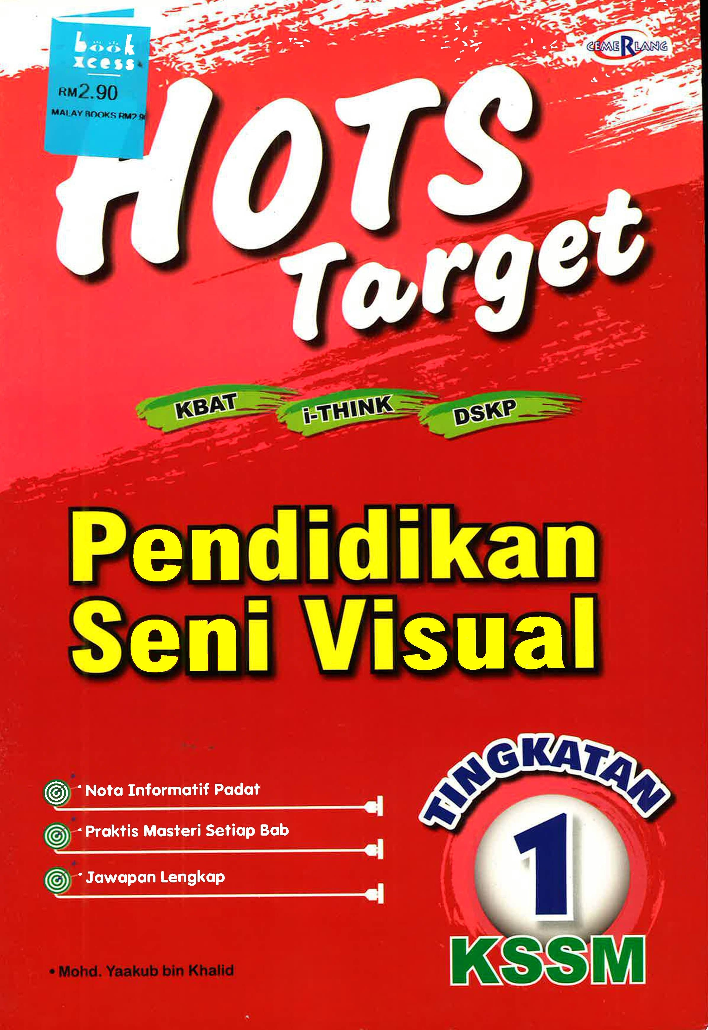 Hots Target Pendidikan Seni Visual Tingkatan 1 Kssm Bookxcess Online