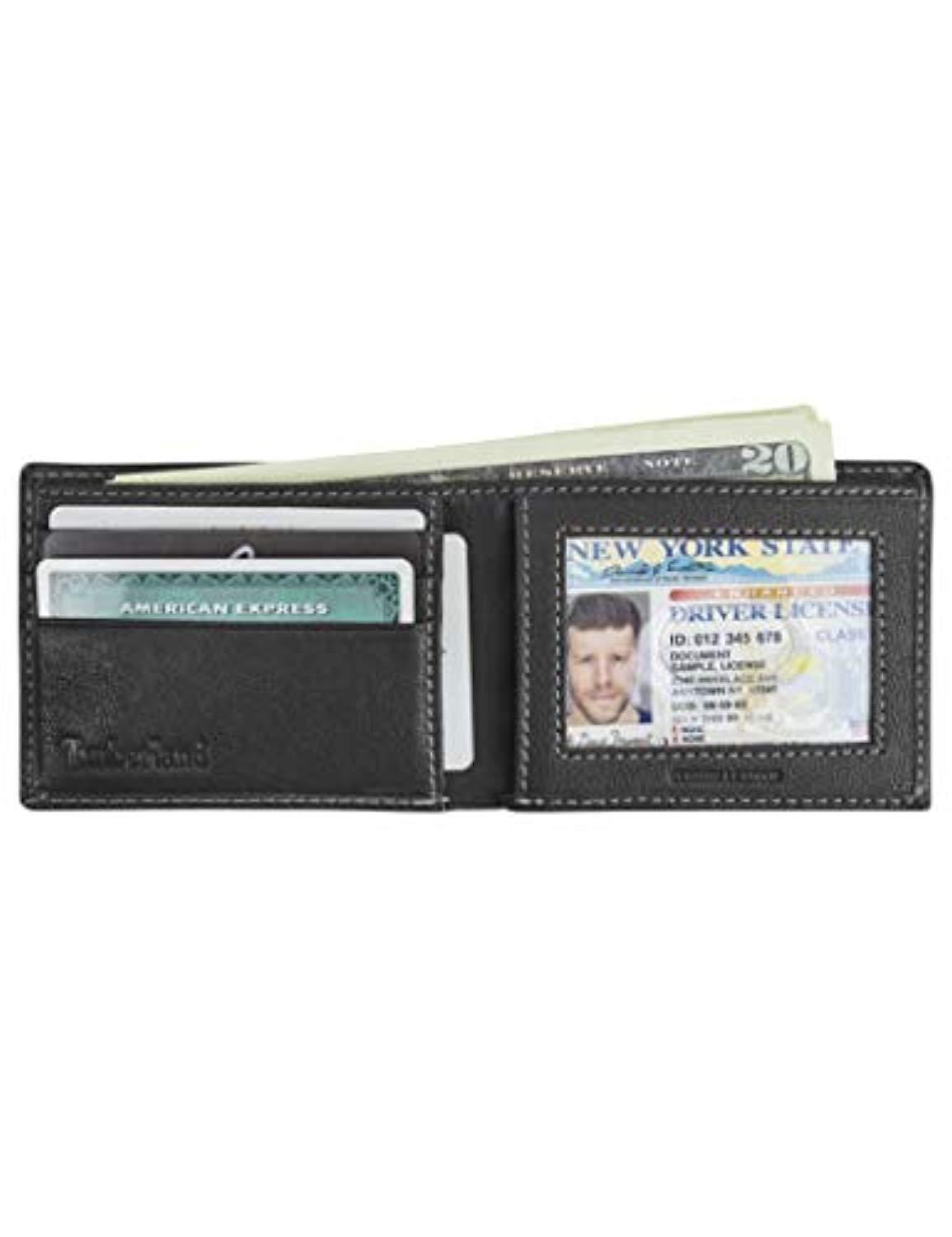 timberland men's blix slimfold leather wallet