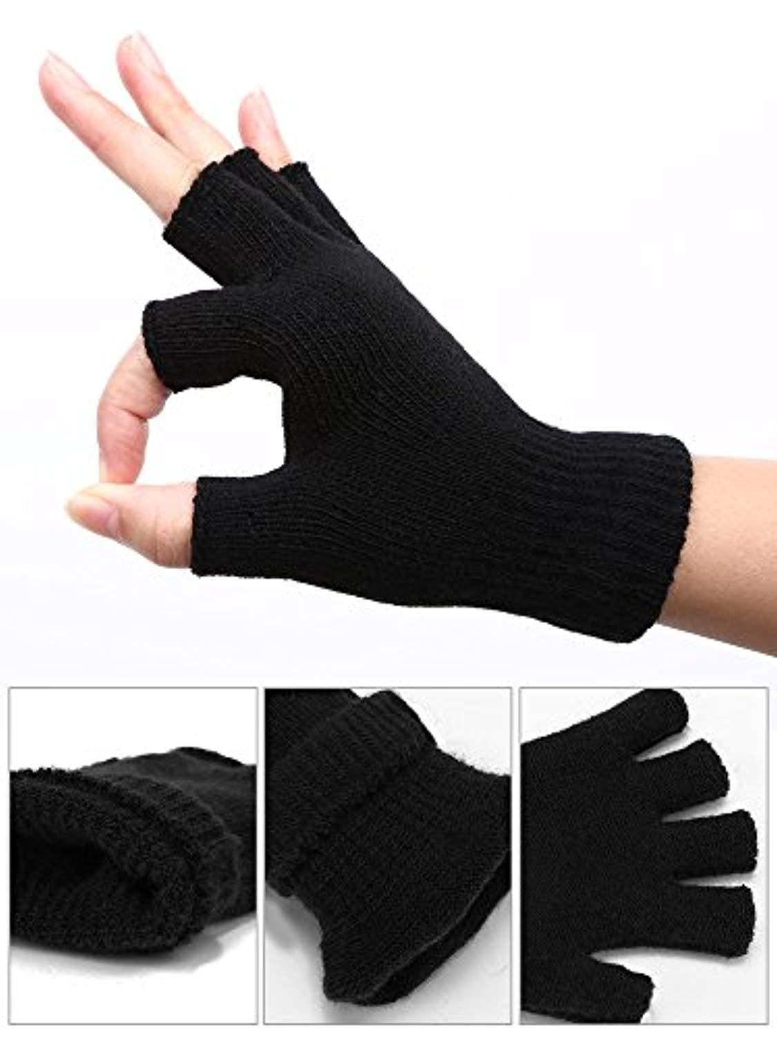 half finger gloves winter