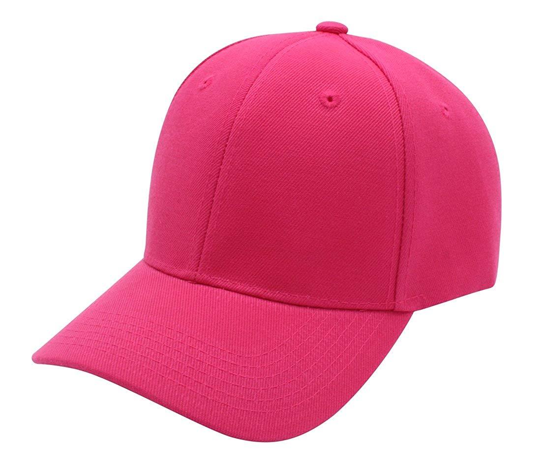 plain pink baseball cap