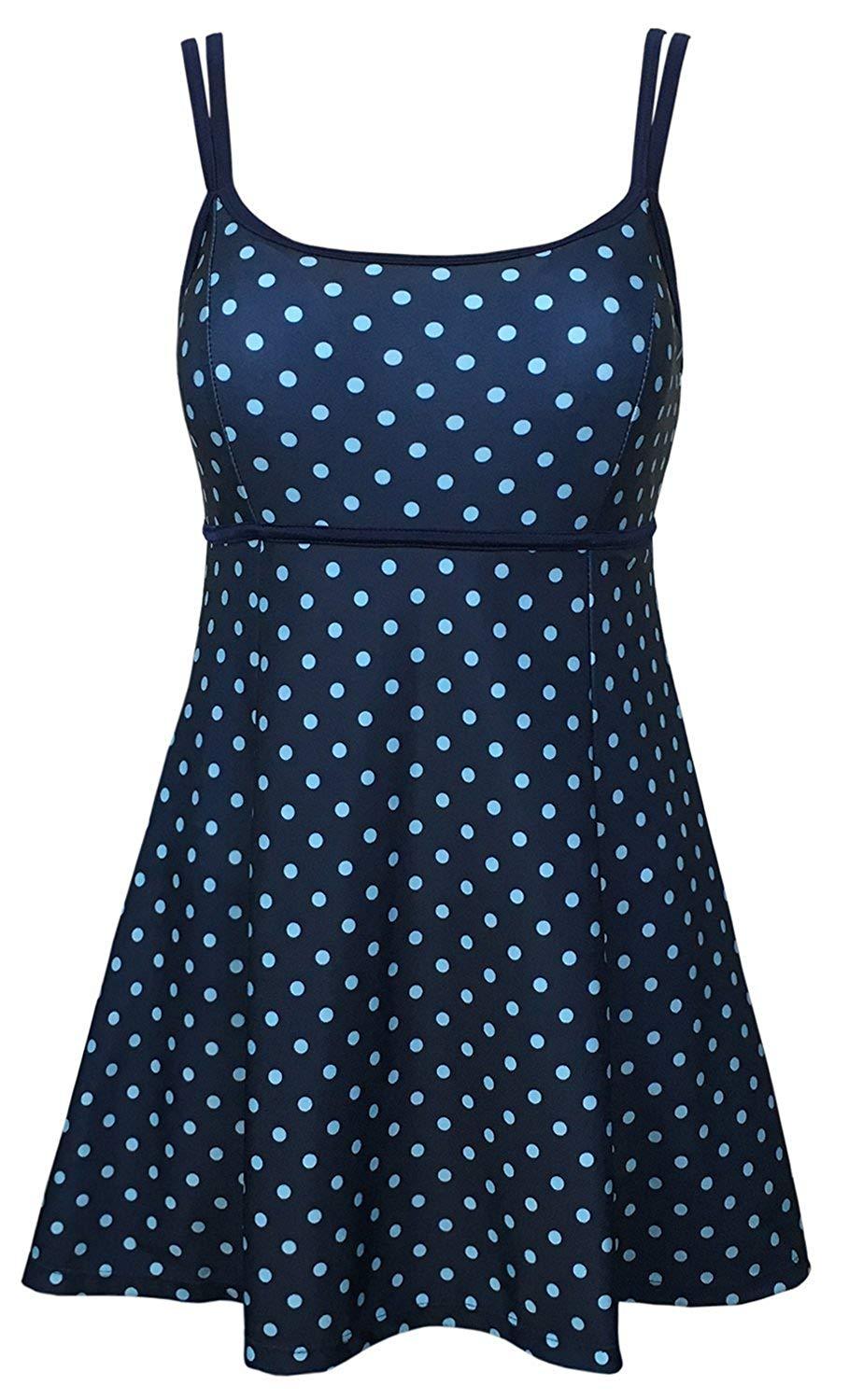 polka dot swim dress