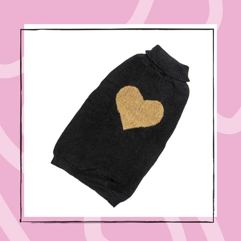 Chloe Cole Pet Couture Heart Dog Sweater