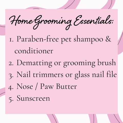 At Home Grooming Essential List