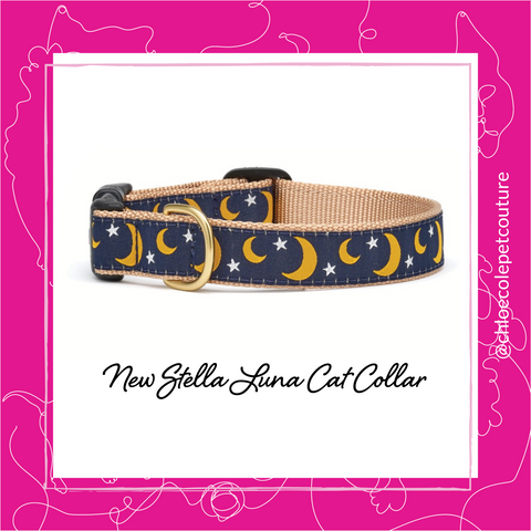 Stella Luna Moon Cat Collar at Chloe Cole Pet Couture