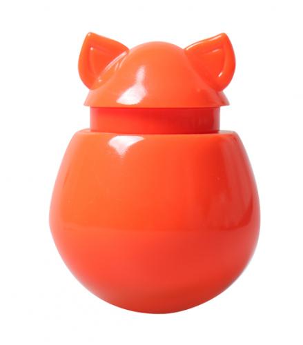 Interactive Cat Treat Dispenser / Toy - Orange Tangerine