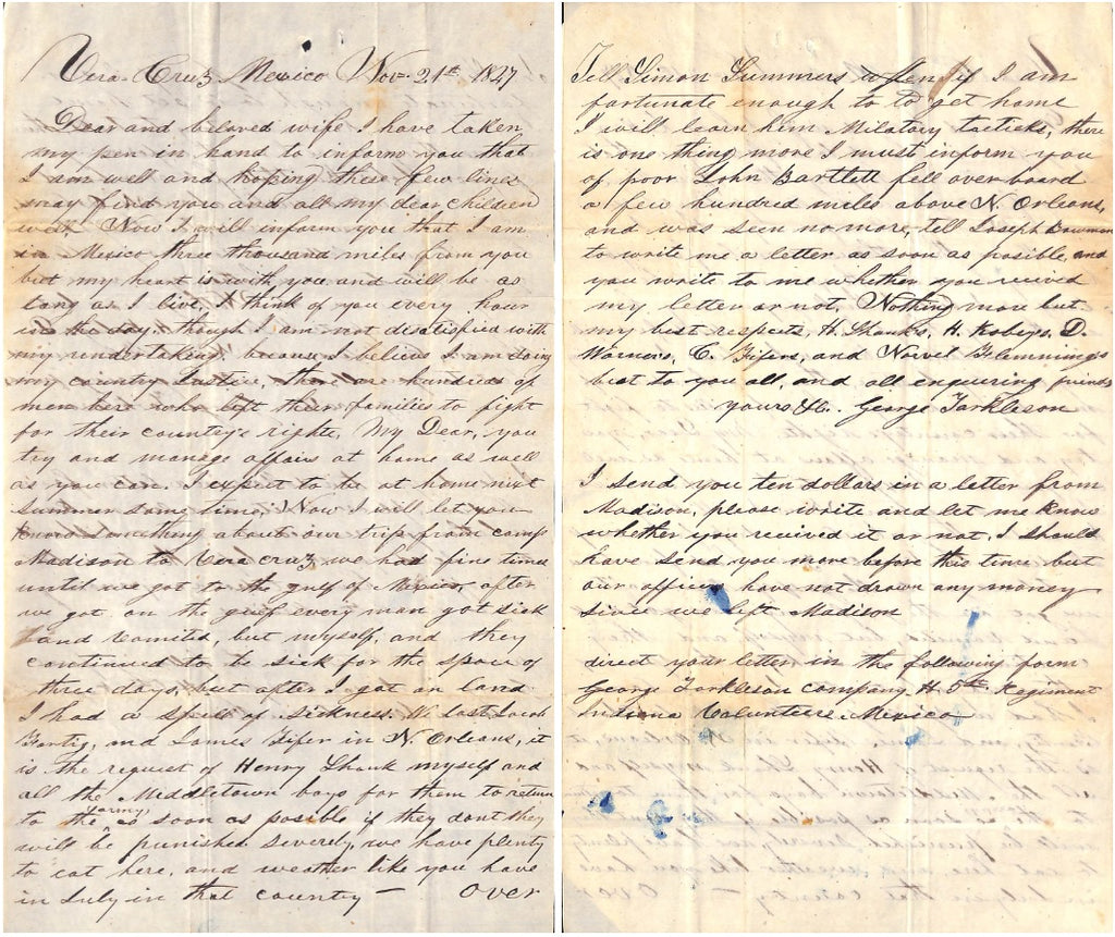 Letter home from a Mexican War soldier – CivilWarRecords.com