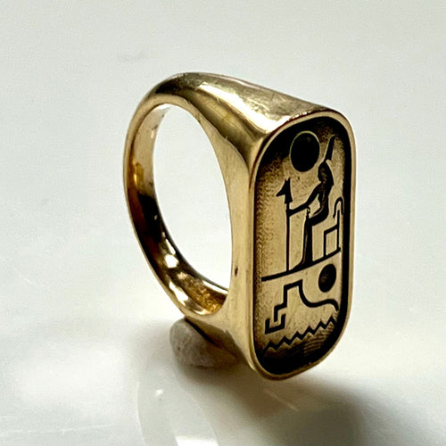 Ramses II Cartouche Ring - Brass