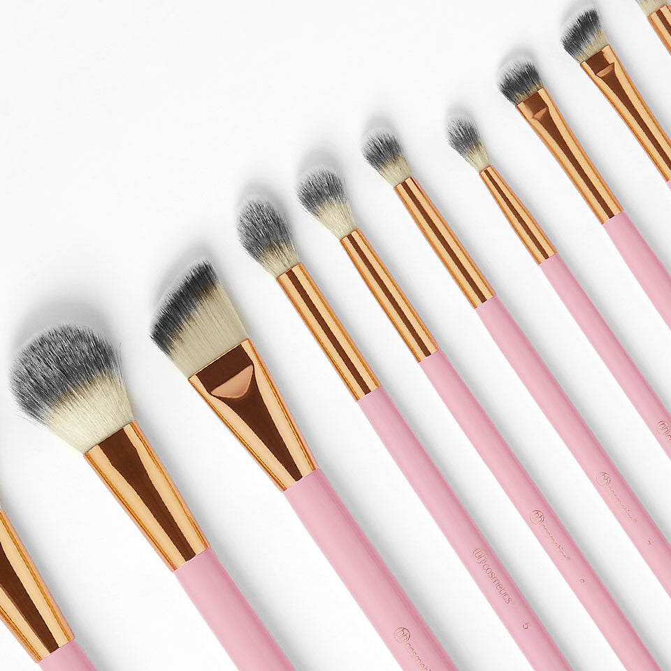 BH Cosmetics, BH Cosmetics Pink Studded Elegance, BH Cosmetics Pink Studded EleganceBH Cosmetics Pink Studded Elegance รีวิว, BH Cosmetics Pink Studded Elegance ราคา, BH Cosmetics Pink Studded Elegance - 12 Piece Brush Set, Pink Studded Elegance - 12 Piece Brush Set