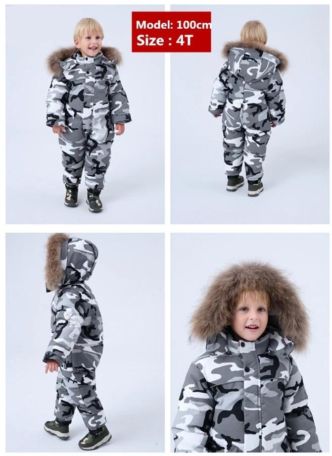 Snowsuits Warm Jumpsuits For Kids - 23Thanwa