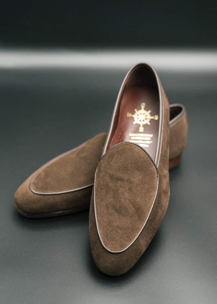 belgian loafers suede