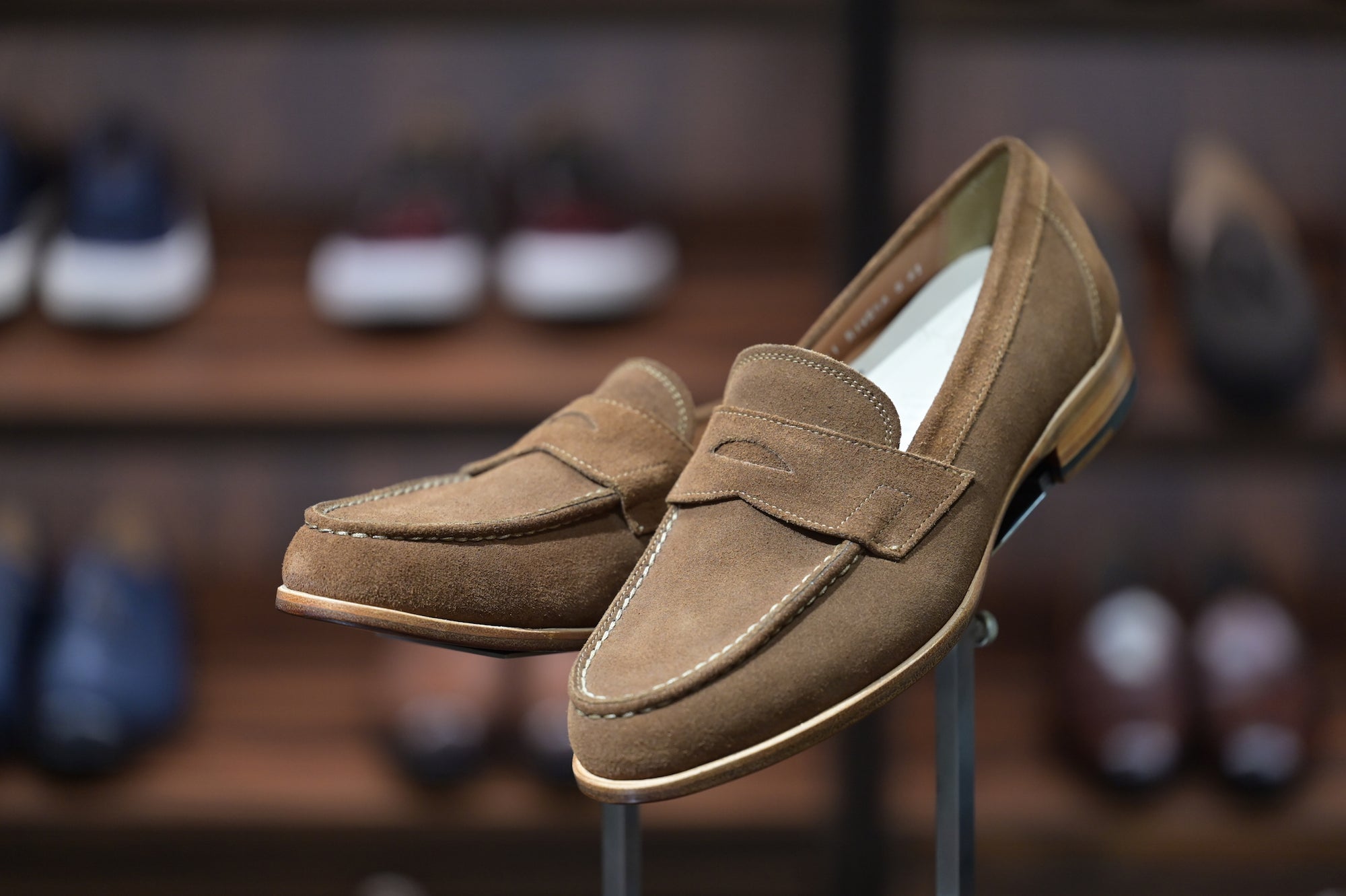 Weltline Penny Loafers - Tan Calf