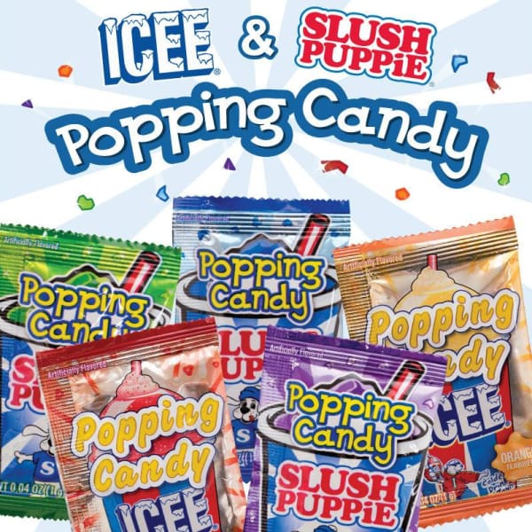 Icee-Slush Puppie Popping Candy In 1 Inch Toy Capsules - Gumball ...