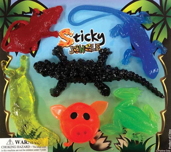sticky animal toys
