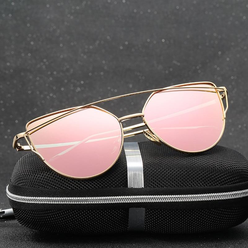 New Cat Eye Mirror Sunglasses For Women-FunkyTradition