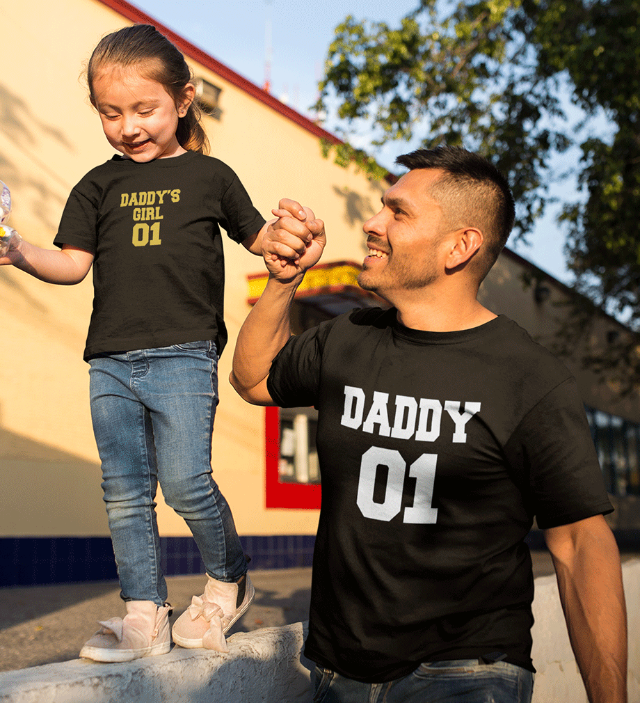 Daddy XX Daddy's Girl XX Father and Daughter Matching T-Shirt- FunkyTr –  FunkyTradition
