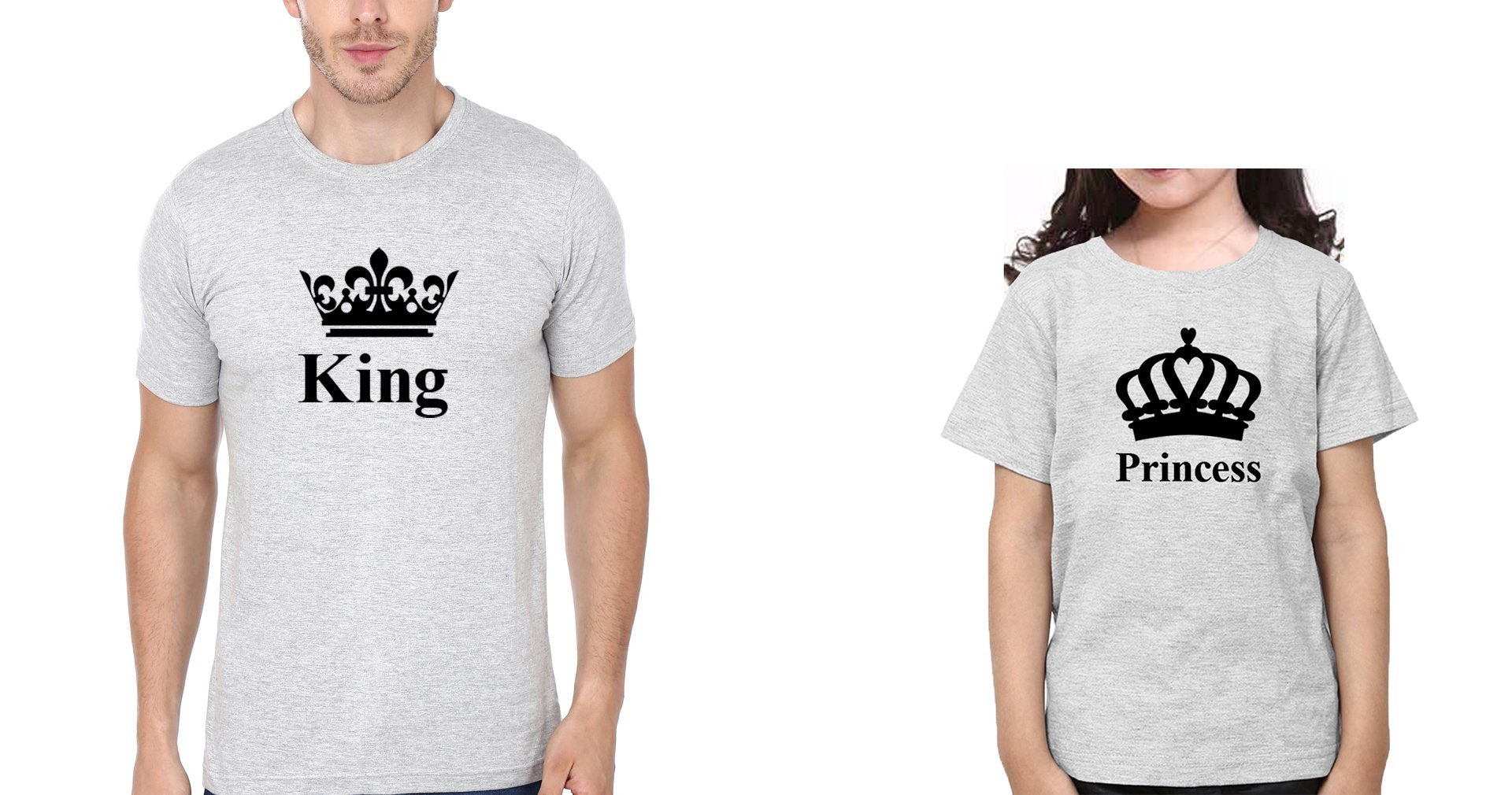 Daughter Of King & Daddy Of A Princess Father and Daughter Matching T- –  FunkyTradition