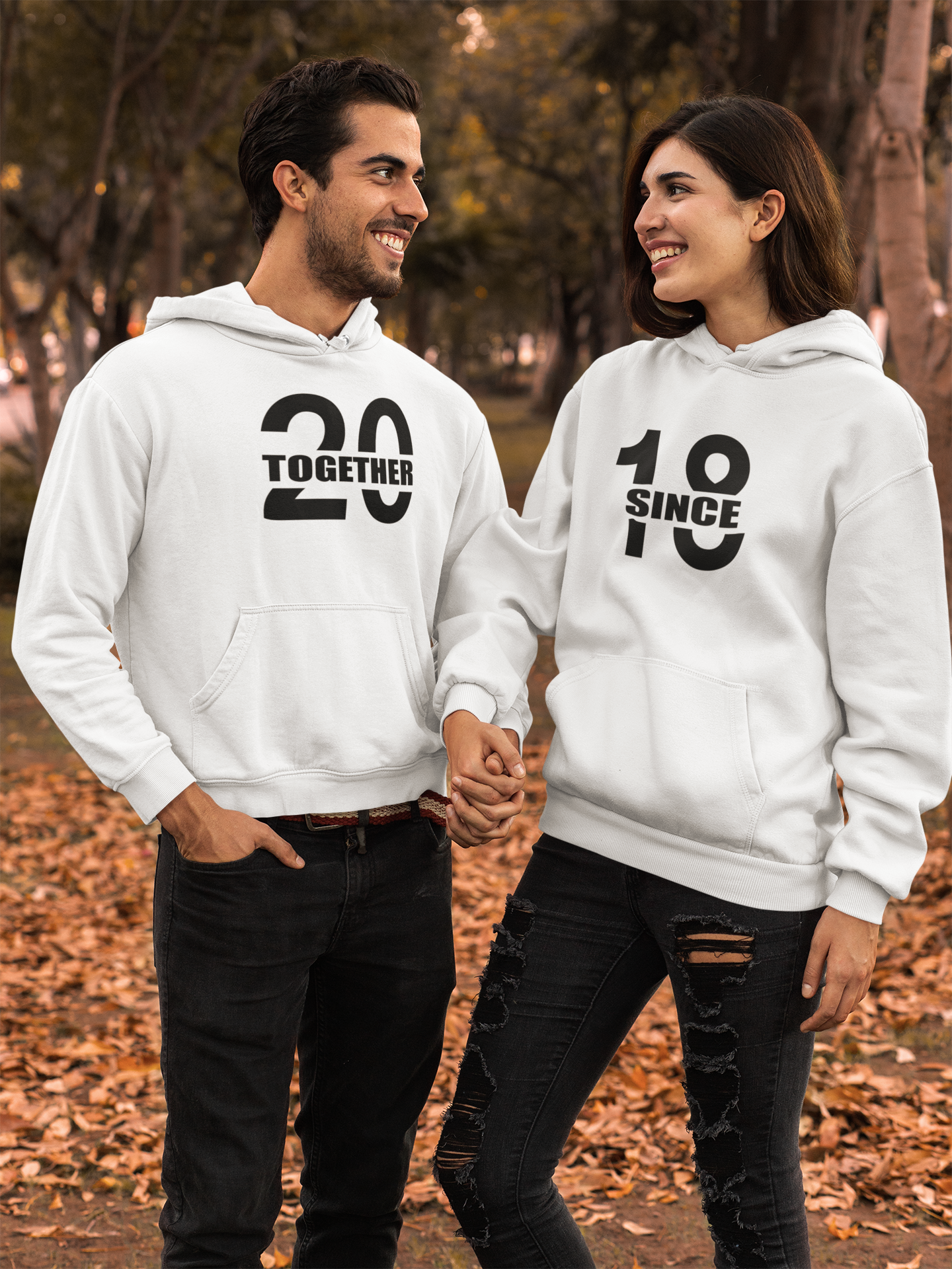 Together Since Couple Hoodie-FunkyTradition