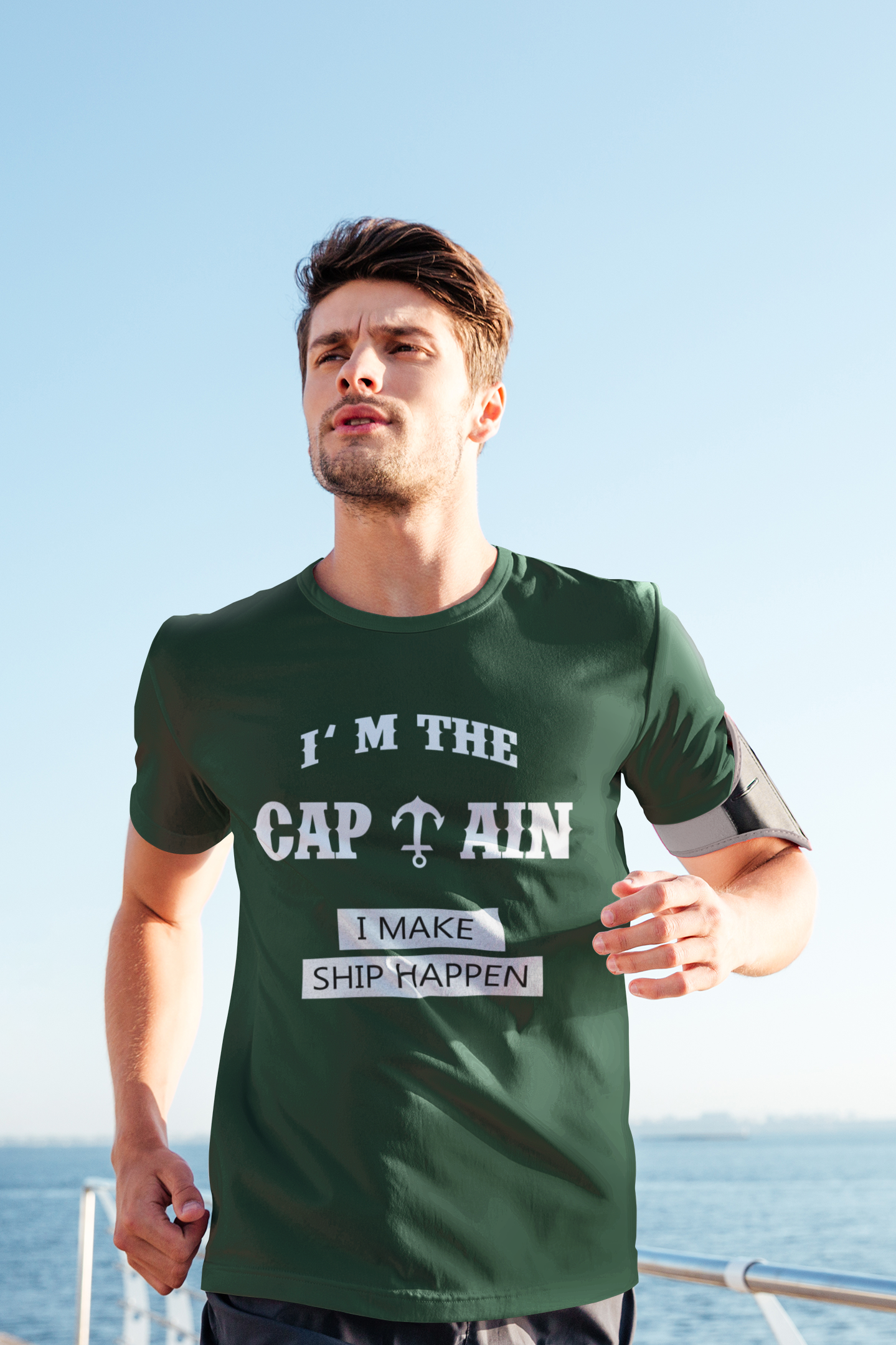 I'M THE CAPTAIN I MAKE SHIP HAPPEN S/S TEE SHIRT