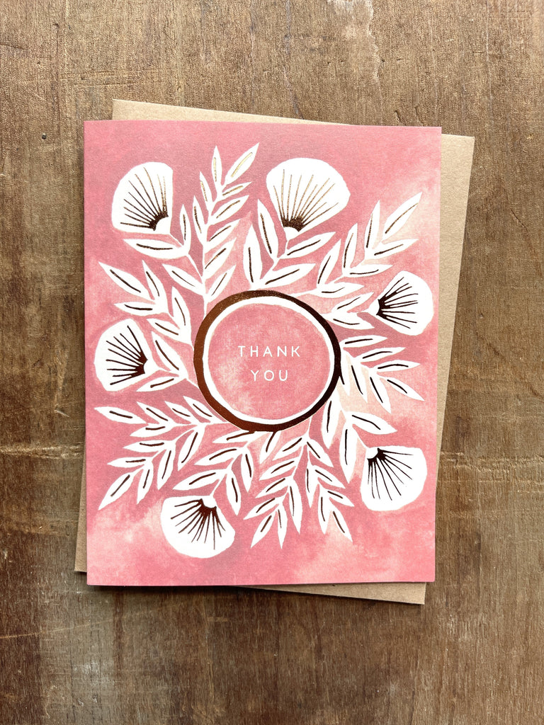 "Thank You" Foil Stamped Cards, FL25