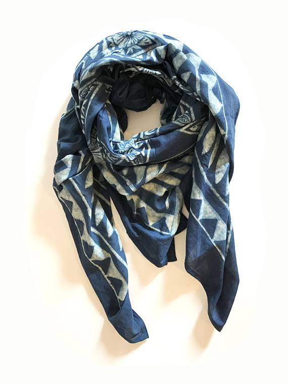 hand printed scarf