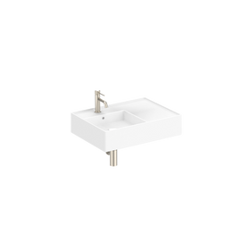 Teorema Wall Basin 600mm Left with 1 Tap Hole