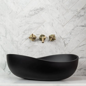 Elegance Matte Black Above Counter Basin