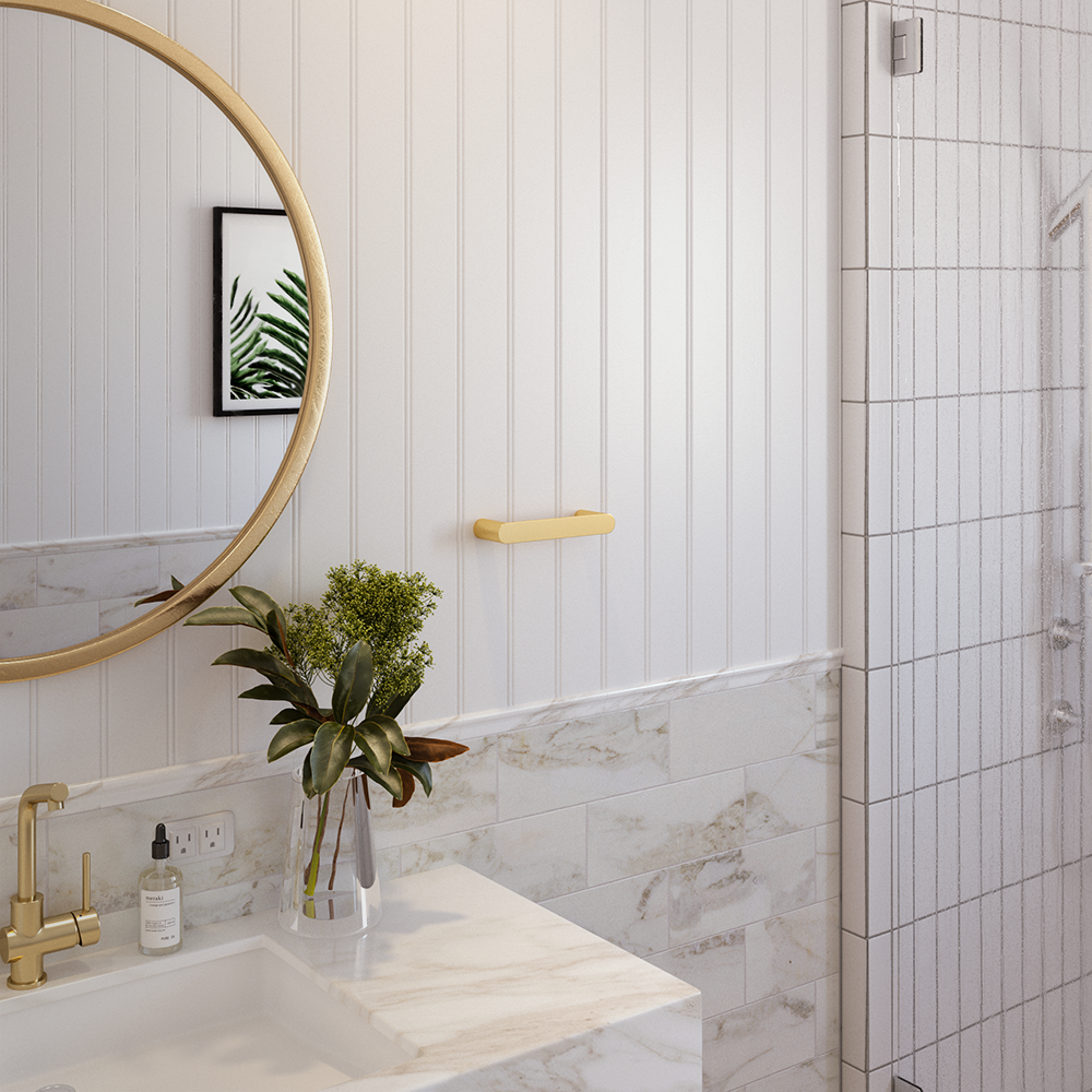 Creating a Cohesive Bathroom Design with Matching Towel Rails, Sinks, and Mixer Taps