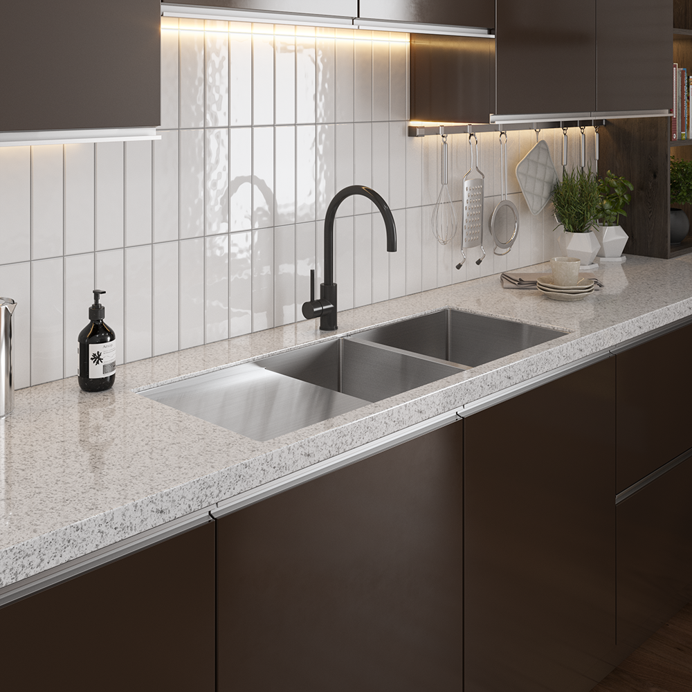 3 Best Materials for Double Kitchen Sinks