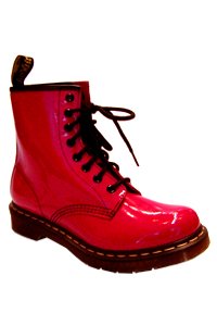 red patent doc martens