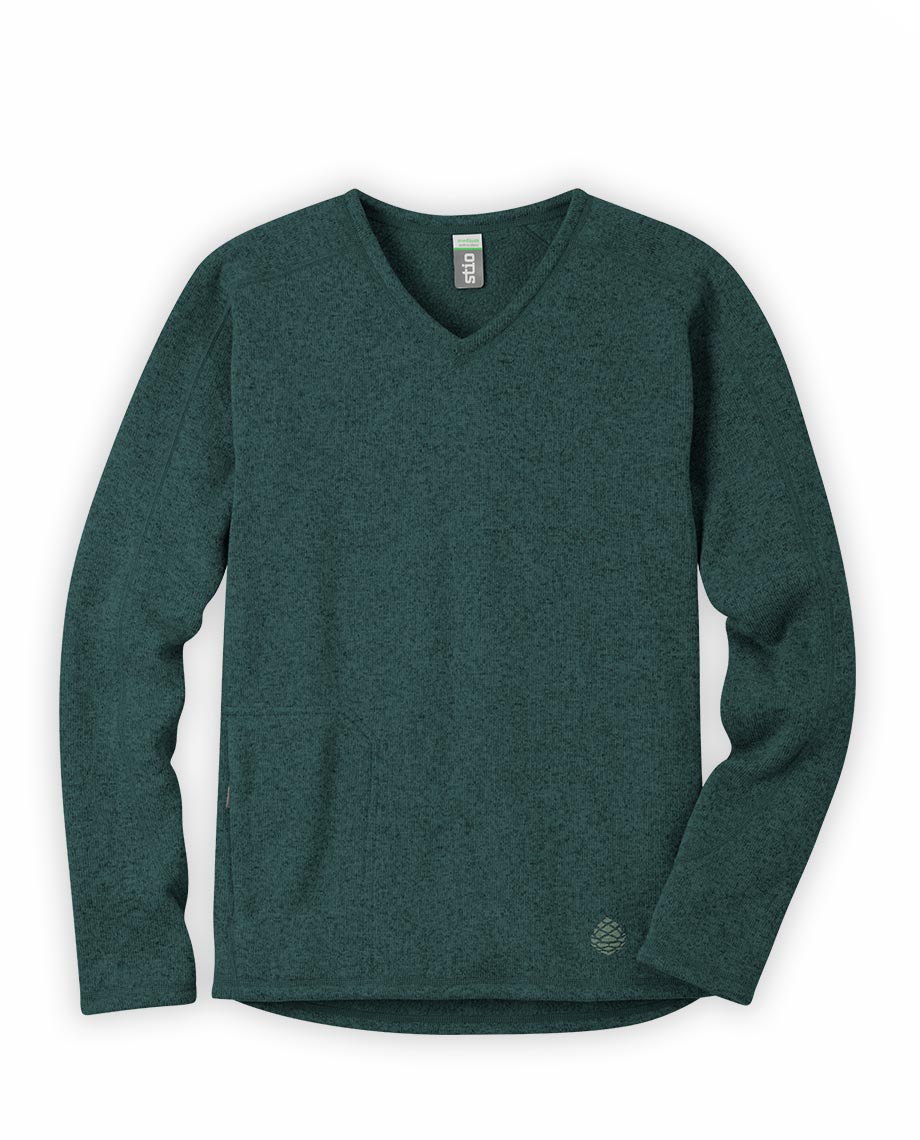 v neck fleece sweatshirt