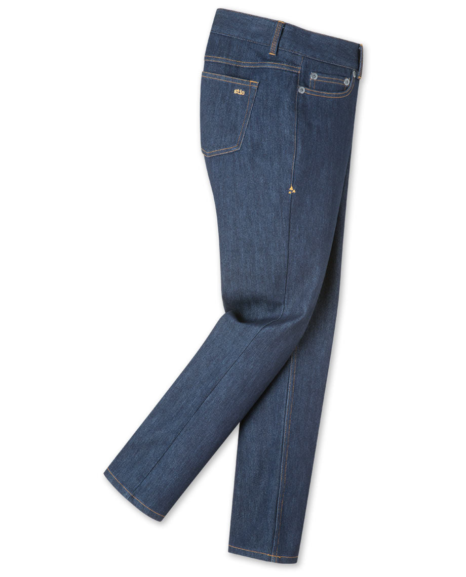 blue rivet jeans