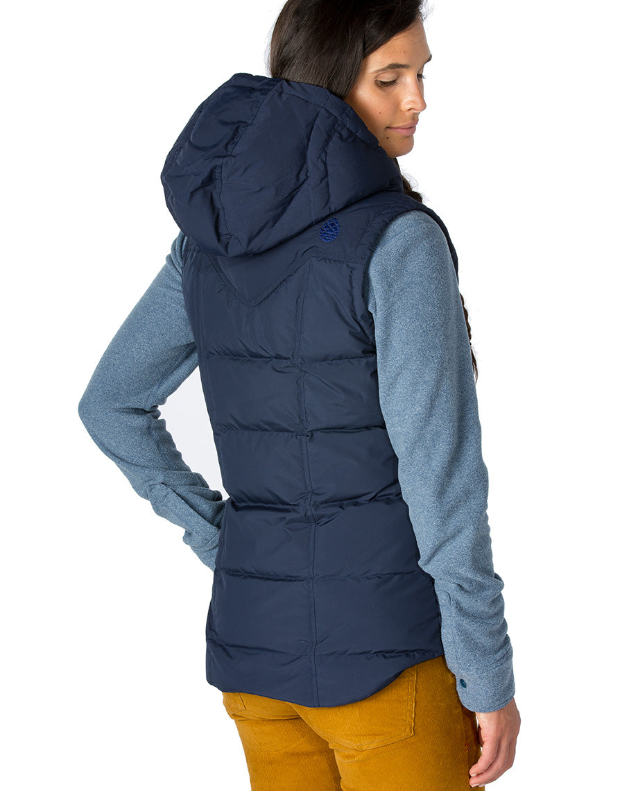 down vest with hood