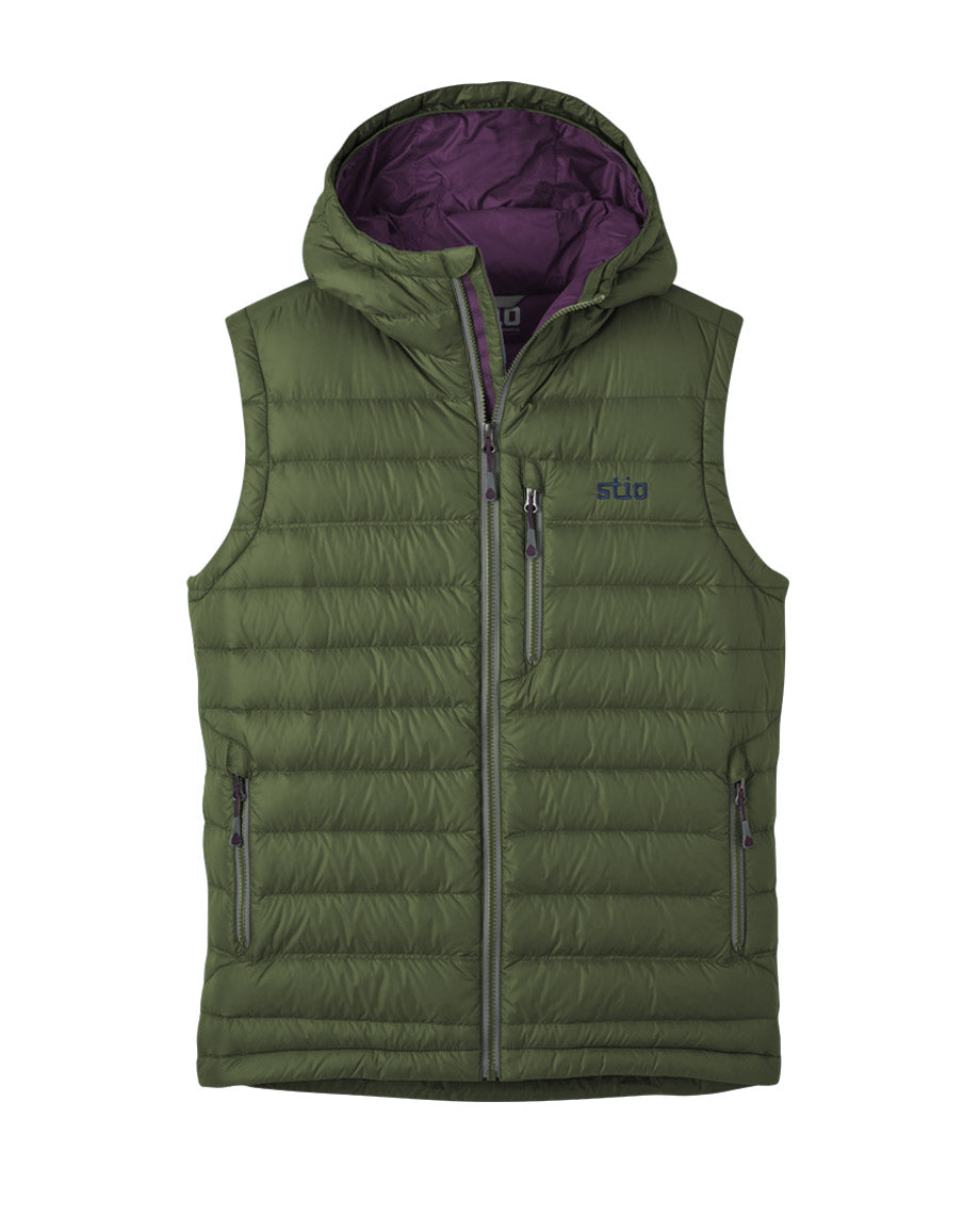 mens down vest with hood