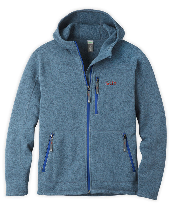 zippered fleece hoodie