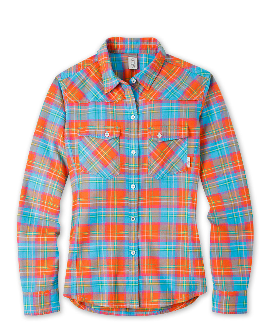 blue plaid shirt womens